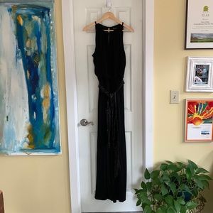 WHBM Jumpsuit Wide Leg with belt. Button close. Great for summer event!